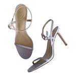 Sam Edelman Doran Misty Lilac Crocodile Strappy Heel Stiletto Sandal Size 9 Photo 0