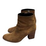 Saint Laurent  Tan Light Brown Suede Ankle Bootie Heel Shoes 39 Photo 6