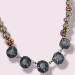 Avenue Metallic pearls iridescent balls Smokey gray rhinestone necklace Photo 40