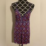Joe Boxer EUC Purple & Pink Retro Circle Design Dress size large Photo 1