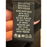 August Silk Black Ribbed Knit Cardigan Sweater Women's Size M Long Sleeve Photo 4