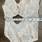 Victoria's Secret Ivory Lace Teddy Bodysuit Size Medium Photo 9