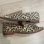 Loeffler Randall  Hannele Open Slip On Loafer Peeptoe Calf Hair Size 7 Photo 1