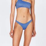 Triangl  Blue Sparkle One Shoulder Bikini Set Photo 0