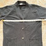 CAbi  Button Front Shirttail Cardigan Sweater Women's‎ Size Small Black Dress Photo 5