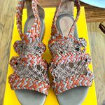 Fendi Rare Basket Woven Sandals With Added Sole for Longevity Size Photo 2