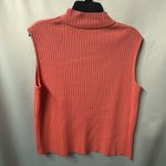 St. John  Rib Knit Crewneck Shell-Vintage- perfect condition! Large-coral/orange Photo 4