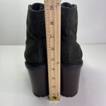 Soda Women's Chunky Block Heel Black Suede Lace Up Combat Ankle Booties Size 8 Photo 7