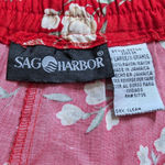 Sag Harbor Vintage 90s Floral Prairie Midi Skirt Cottagecore Button Front Red Size XL Photo 1