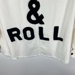 Elan  Denim‎ Jean Jacket Embroidered Rock And Roll Fringe Trim Boho Hippie Size S Photo 6