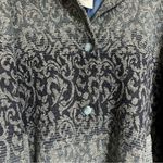 Mulberry Vintage ‎ Street Wool Coat Jacket Womens XL Blue Tapestry Button Pockets Photo 1