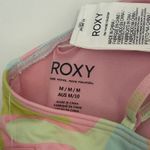 Roxy  Bikini Top Size Medium Tropics Hype Crop Top NWT Pastel Swirl Swim Beach Photo 4