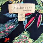 Philosophy Short-Sleeve Jungle Theme Shirt with Cheetahs | Size XS | EUC Photo 7