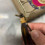 Coach  Poppy Bifold Zip Up Wallet Light Khaki Gold Photo 4