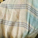 WARM Latitude Blue & White Short Sleeves Tie at Waist Flowy Maxi Dress Size M Size M Photo 11