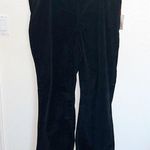 Knox Rose  High Rise Black Velvet Pull On Flare Stretch Women’s Pants NEW Photo 0