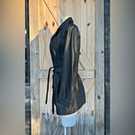 Levi's Modern Essentials Women’s Black Belted Leather Jacket~M~ Photo 2