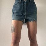 Calvin Klein Vintage 90s  Y2K Dark Green Denim Shorts Size 10 Photo 0