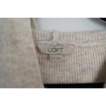 Loft Hoodie Poncho Cream V-neck Hooded Short Sleeve Sweater Size XS/S Photo 6