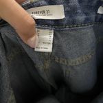 Forever 21  Cargo medium blue washed wide leg high waist denim jeans size 28 Photo 6