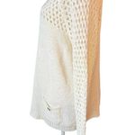 Island republic white crochet sweater neutral casual minimalist boho cottage Size XL Photo 1