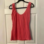 Dots Dressy Tank Top Coral Pink Size Juniors Large‎ Photo 1
