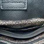 Nanette Lepore Handbag Womens Black Pebbled Leather Gold Hardware Classic Chic Photo 15