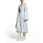 Vince NWT Dahlia Long Sleeve Double V-Neck Dress Photo 1