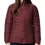 Columbia NEW Burgundy Puffer Jacket Powder Lite Jacket XS NWT Photo 0
