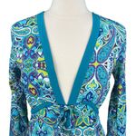 Athleta Surfside Kurta Boho Blue Paisley Swim Coverup Photo 1