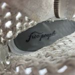 Free People  White Gray In The Loop Woven Ankle Boots Women's size 41 / 10.5 Photo 11