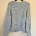 Z Supply  Women's Lizzy Love Marbled Sweater Ocean Fuzzy Cosy sz. L Photo 5