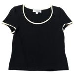 St. John Collection 90’s Black Short Sleeved Slip On Top - (Size SP) Photo 0