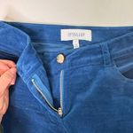 Derek Lam 10 Crosby Blue Velvet High Waist Crop Flare Pants 2 Photo 8