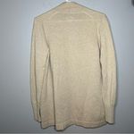 J.Crew  neutral 100% Italian cashmere long open front cardigan womens size small Photo 3