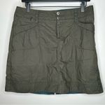 REI Embroidered Cargo Skirt Size 8 Green Photo 0