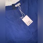 Reformation NWT  Navy Blue Theo Wrap Sweetheart Long Puff Sleeve Midi Dress sz 2 Photo 4