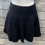 Guess JEANS Black Leopard Jacquard Fit & Flare Pleated Mini Skirt-27 Photo 0