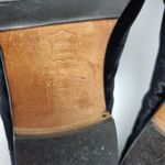 Sergio Rossi Lentini Chelsea Almond Toe Velvet Slip On Flat Shoes Size 37 Black Photo 5