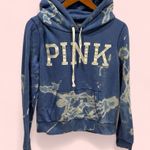 PINK - Victoria's Secret Victoria’s Secret pink periwinkle blue hand tie dye broken in hoodie soft Photo 0