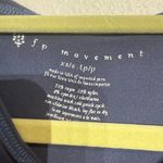 Free People  Blue Hooded Athletic Pullover Sz XS Photo 3