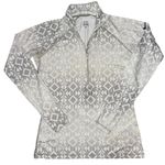 Nike  PRO Womens 1/2 Zip Polka Dot L/s Running Dri Fit Pullover Thumbholes L LG Photo 0