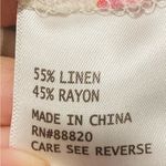 Haute Hippie  linen blend pink, white & orange paisley harem pants. Est. small Photo 4