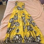 Jaase XS Yellow Maxi Floral dress Photo 3