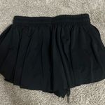 Small Black Flowy Running Shorts Photo 1