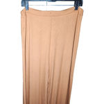 NWT AFRM Womens Large Caramel Ribbed Wide Leg Knit Casual Pant Elastic Waist Photo 5