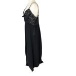 VINTAGE 90s SOLANGE Maxi Nightgown Dress Black Size 1X Photo 5