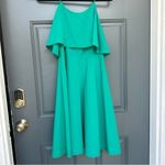 Ann Taylor  green emerald cocktail party midi dress size 0 Photo 4