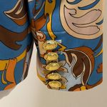 Boston Proper  Double Breasted Blazer Size 16 Jacket Retro Groovy 70s Floral Photo 7