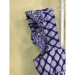 Bell  NWT Rey Beaded Border Print Top in Blue Multi Size L Photo 3